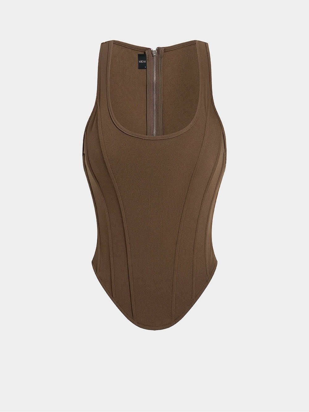 MICAS Zipper Tie Corset Tank
